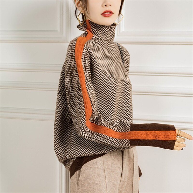 Elisa-Jersey de cuello alto Jess
