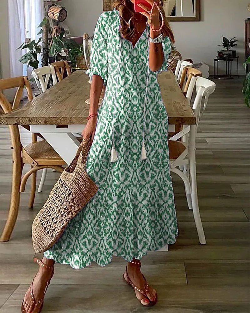 Adriana | Vestido Maxi Bohemio Fluido