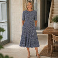 Sarah | Vestido Midi Floral sin Esfuerzo