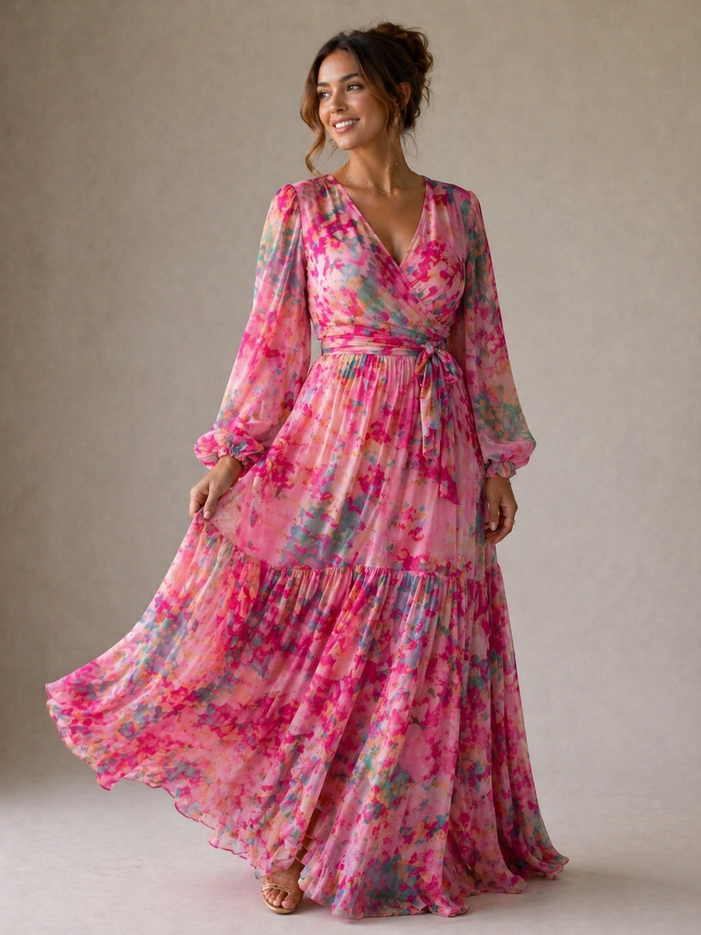 Anouk | Vestido Maxi Floral Cruzado