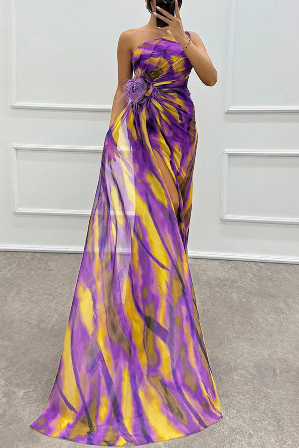 Celia | Vestido de Noche Drapeado de un Hombro