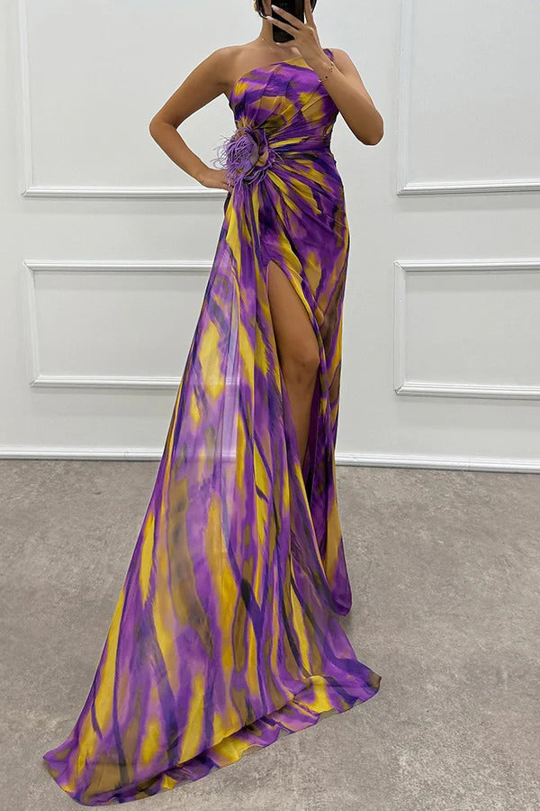 Mia™ | Vestido Drapeado Vibrante