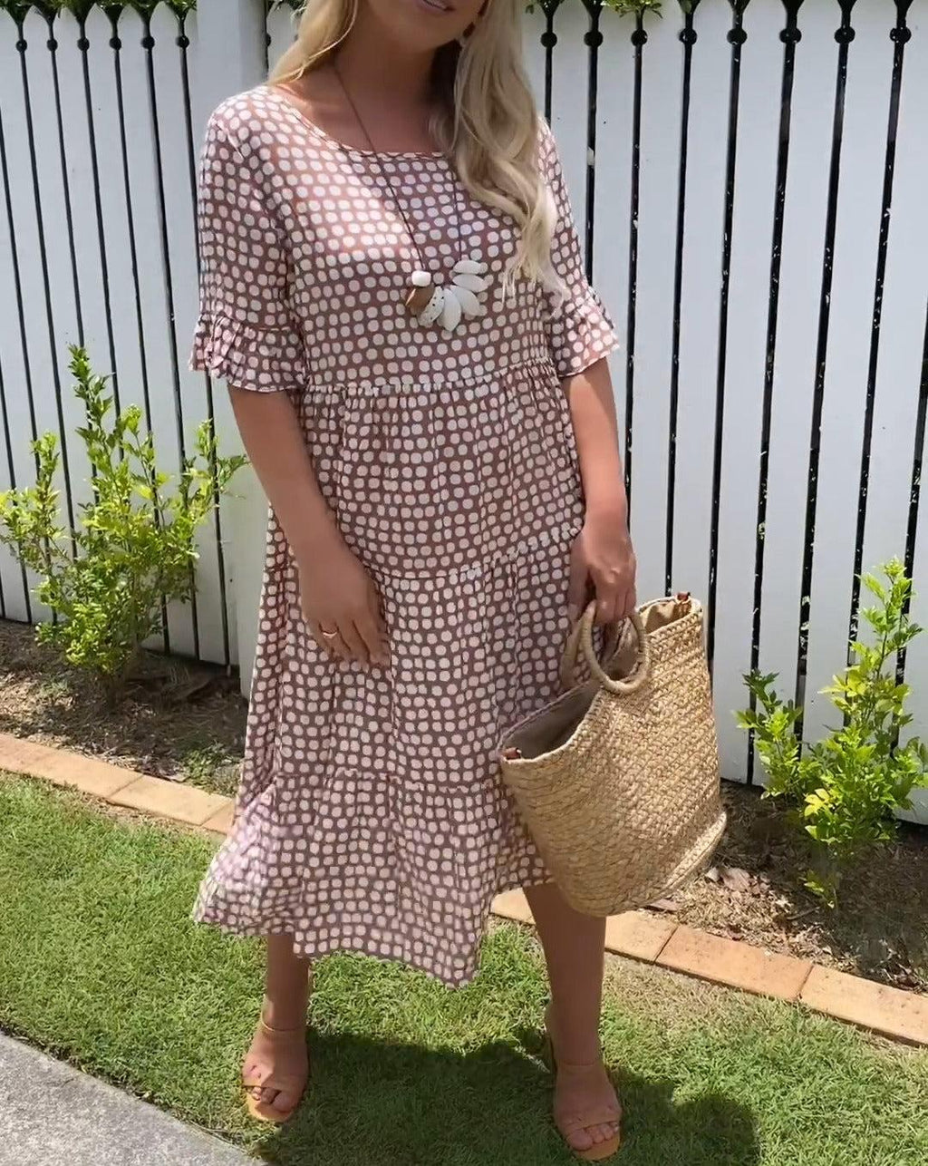 Bridget | Vestido de Verano Escalonado y Fresco