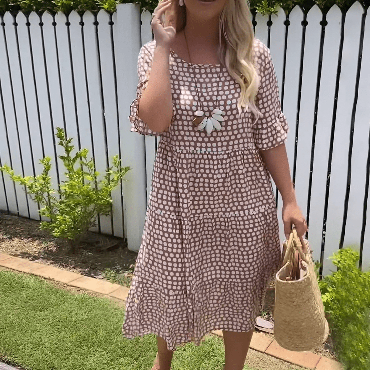 Bridget | Vestido de Verano Escalonado y Fresco