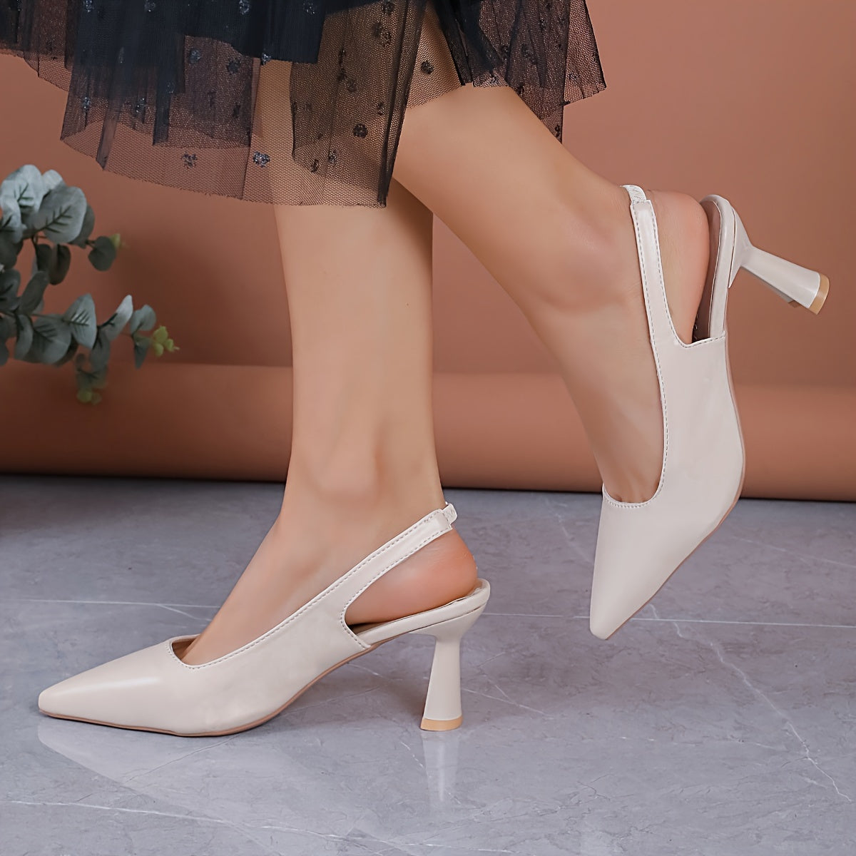 Sophia | Tacones Slingback Elegantes