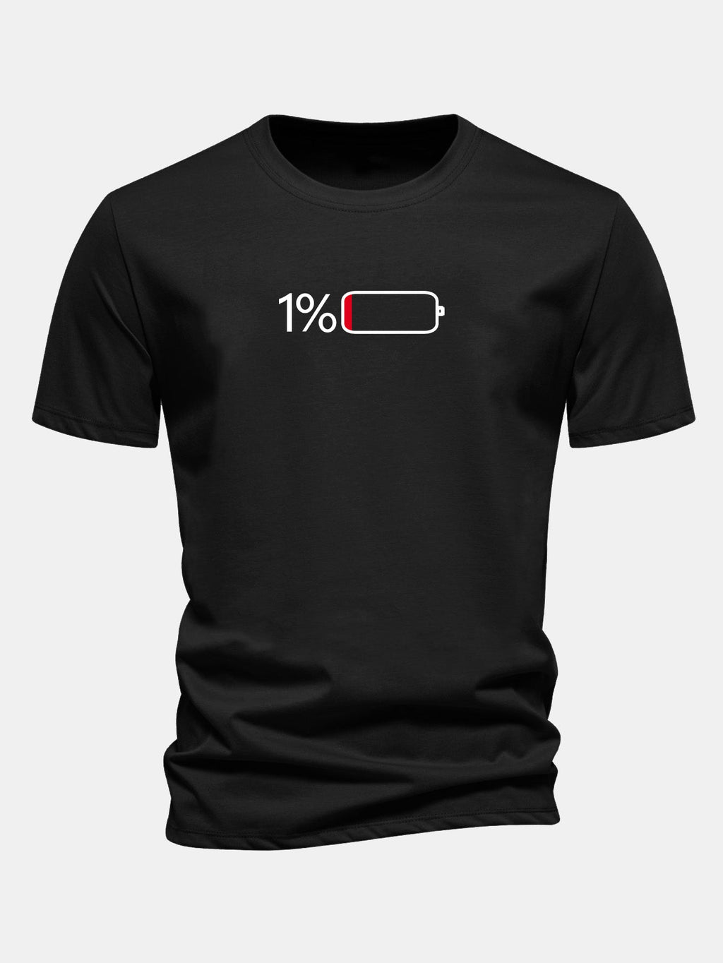 Regular Fit 1% Battery Print Cotton T-Shirt & Corduroy 7" Shorts
