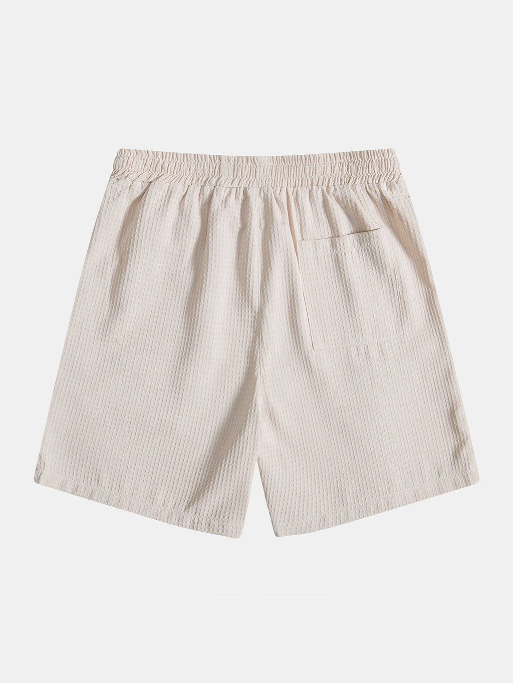 Polo de punto con tejido tipo gofre y pantalones cortos con cordón de ajuste y tejido tipo gofre