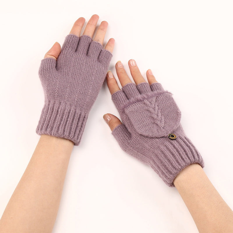 Guantes Cálidos de Color Liso