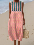 Rose | Vestido Midi de Rayas Pastel