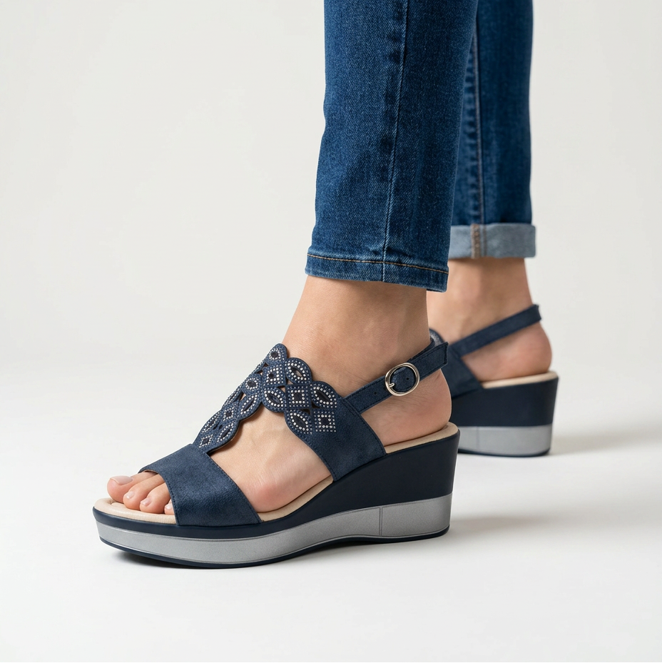 Raquel  - Cómoda sandalia de cuña para mujer