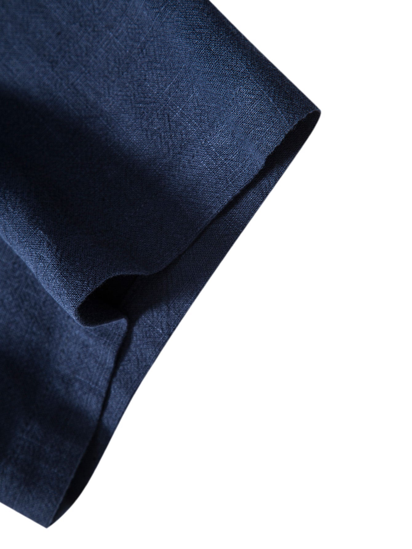Camisa abotonada de mezcla de lino y rayón