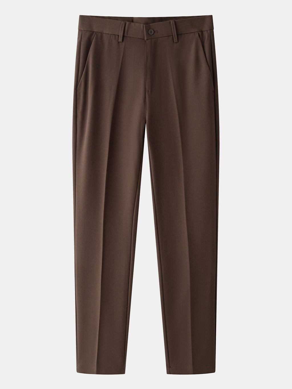 Polo de punto con cremallera texturizada y ribetes en contraste y pantalones ajustados de corte cónico