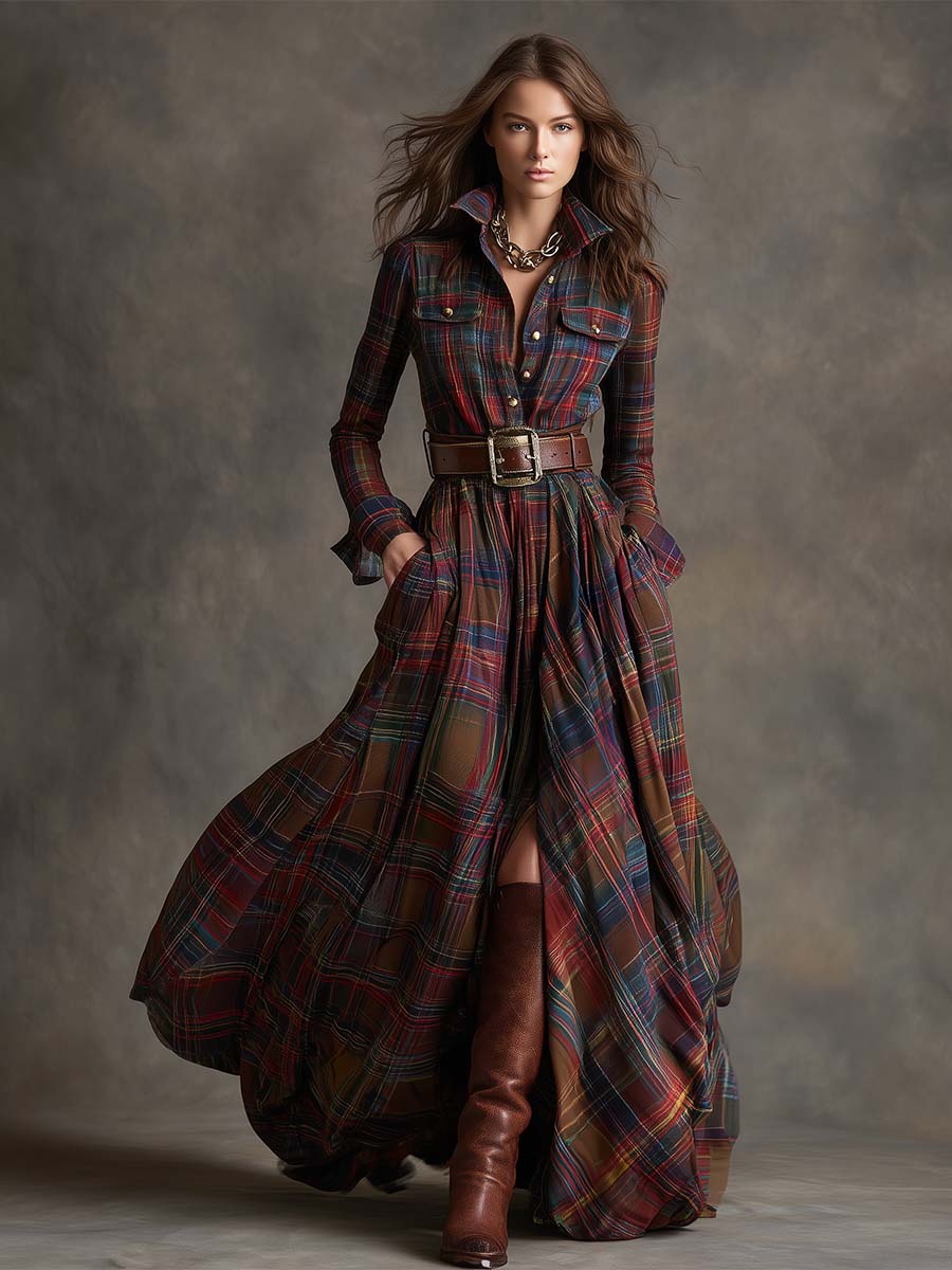 Scarlett | Vestido camisero con cinturón