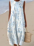 Beth | Vestido Midi de Hojas