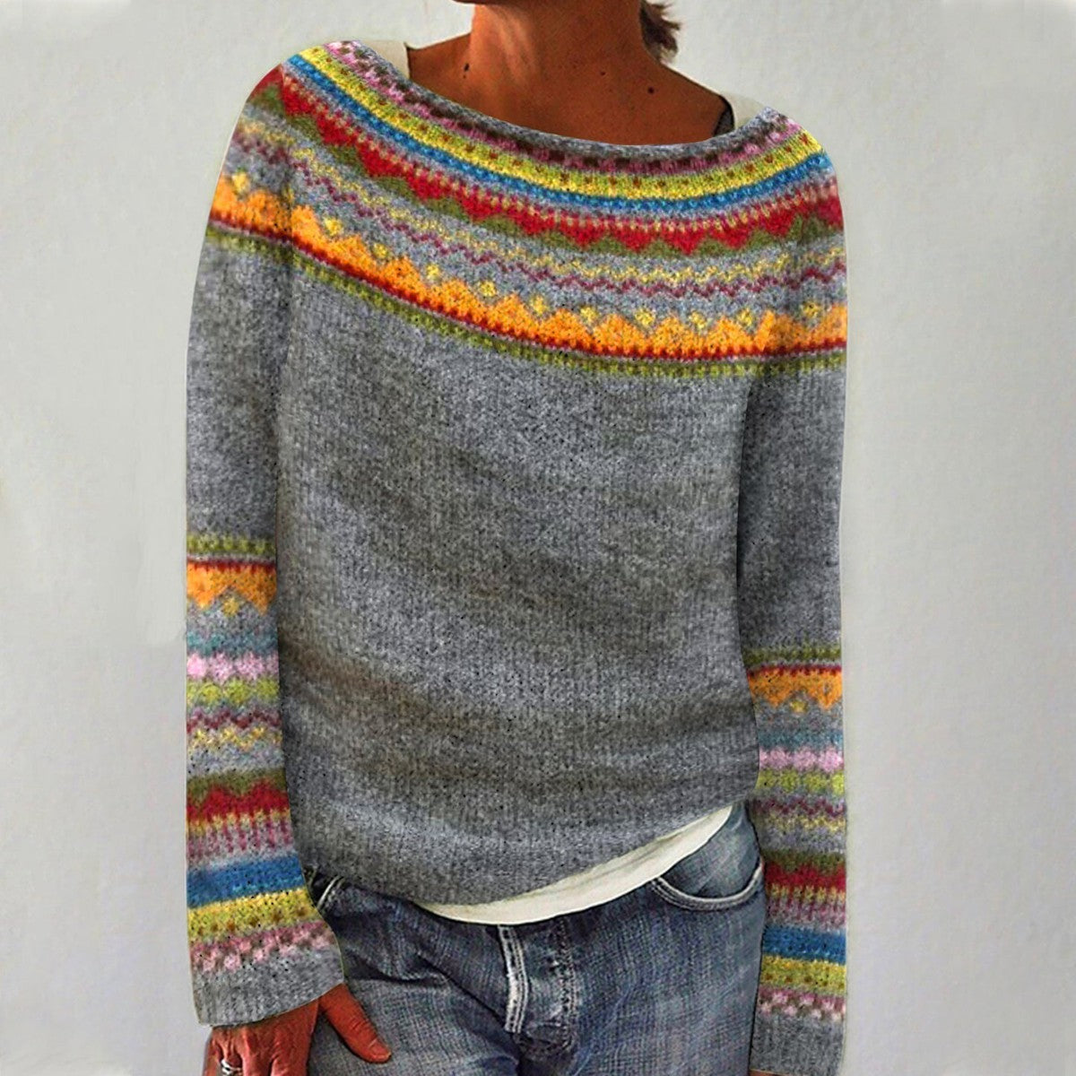 Helena™ | Jersey de punto retro y acogedor