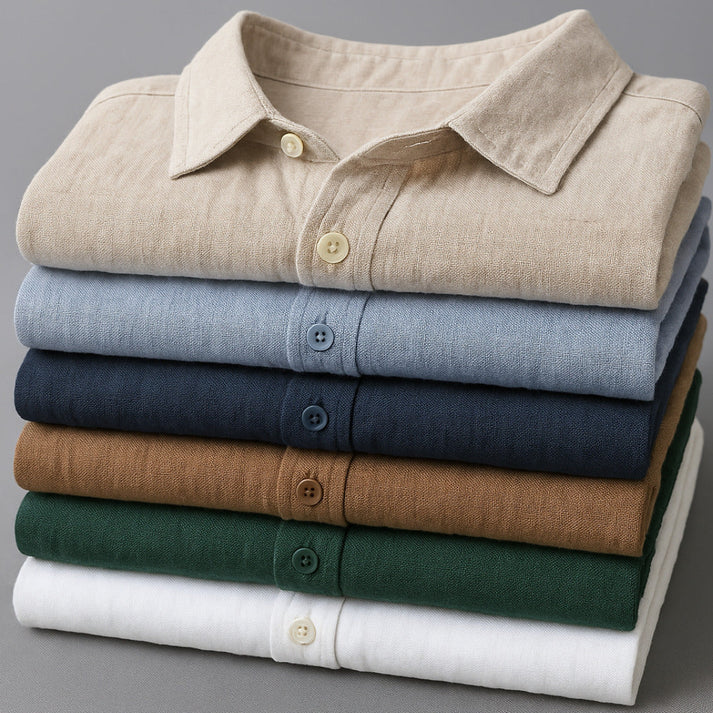 LORENZO | CAMISA DE ALGODÓN Y LINO