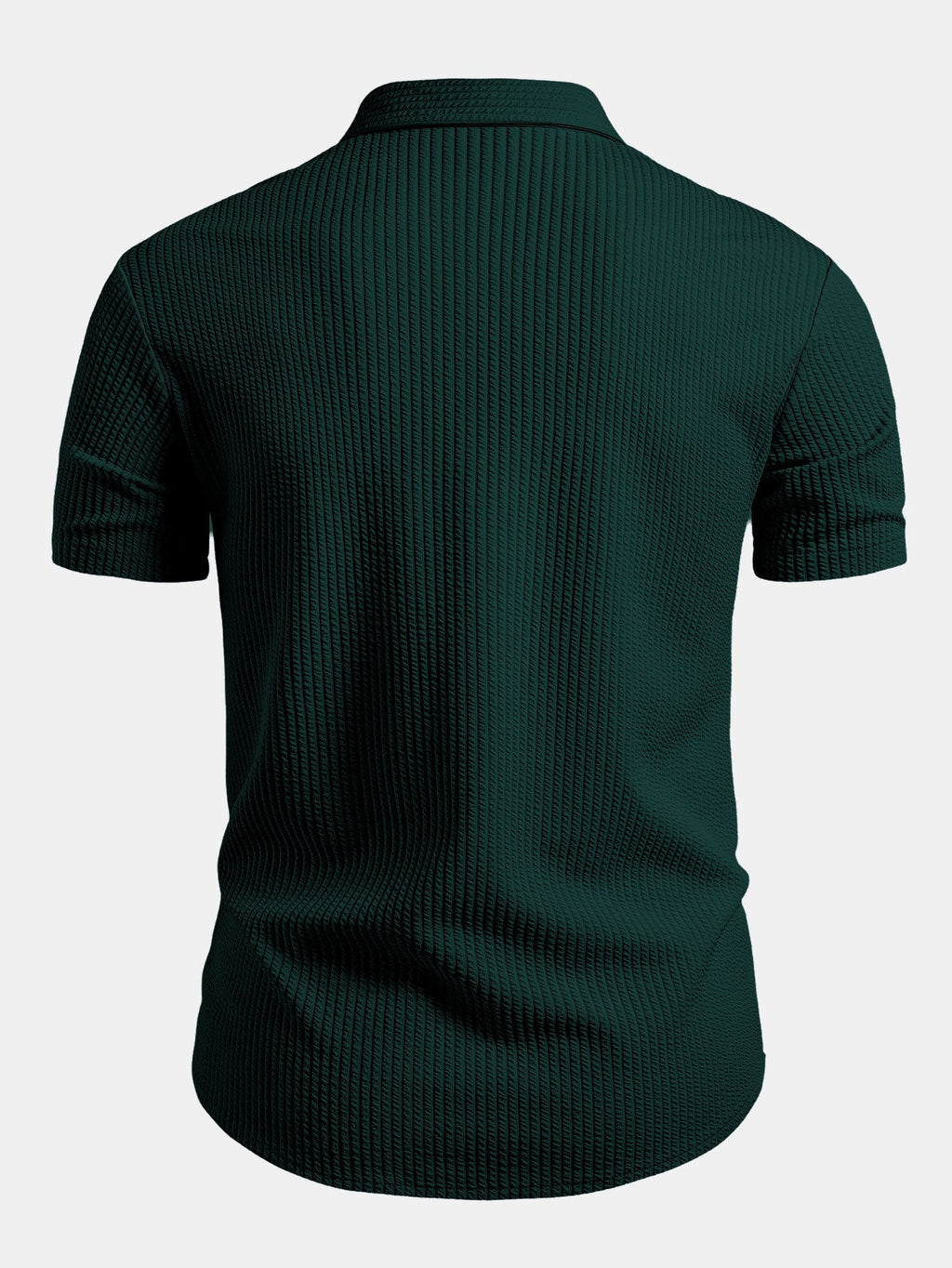 Camisa ajustada con botones y diseño acanalado