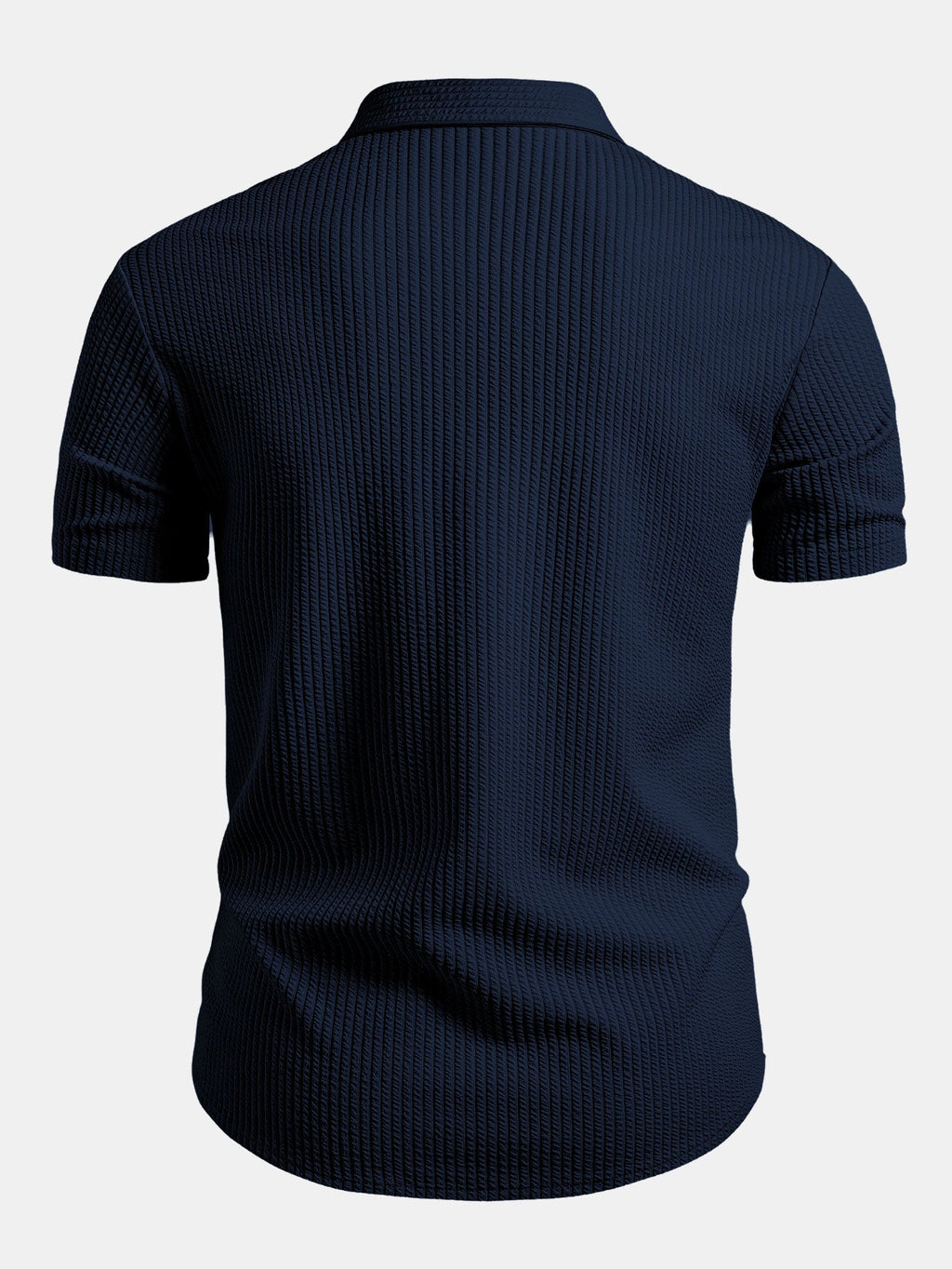 Camisa ajustada con botones y diseño acanalado