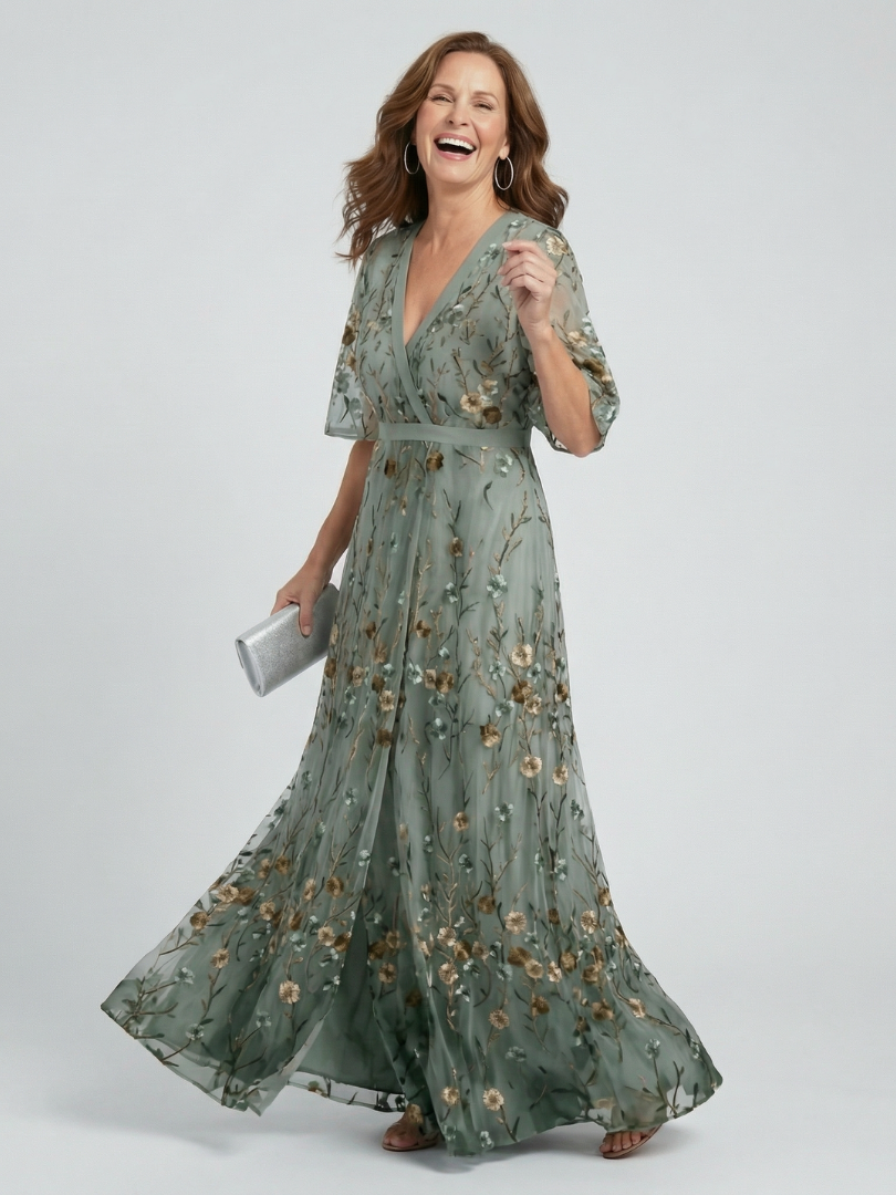 Rosalind | Vestido Maxi Floral Fluido