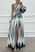 Delphinia | Vestido Maxi Elegante de un Hombro