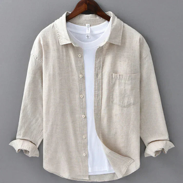 LORENZO | CAMISA DE ALGODÓN Y LINO