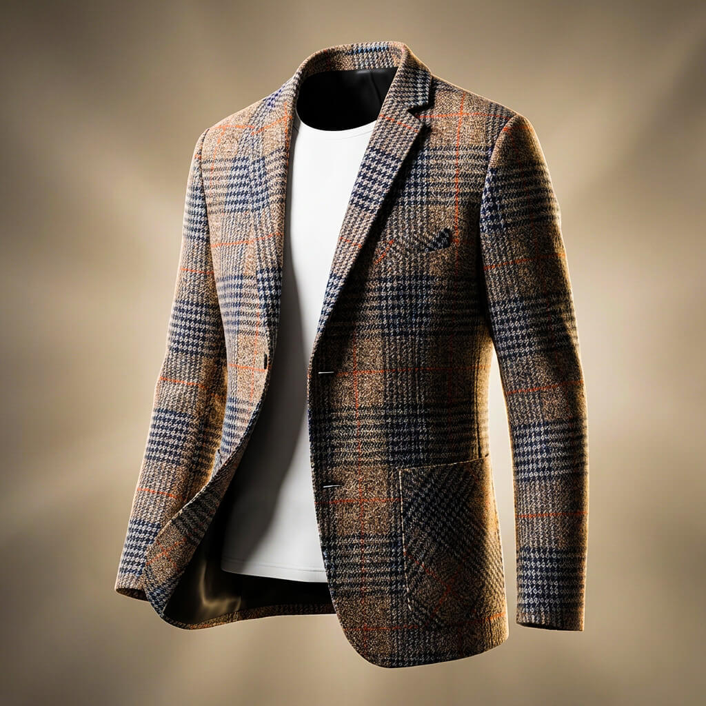Blazer de lana pata de gallo Charles