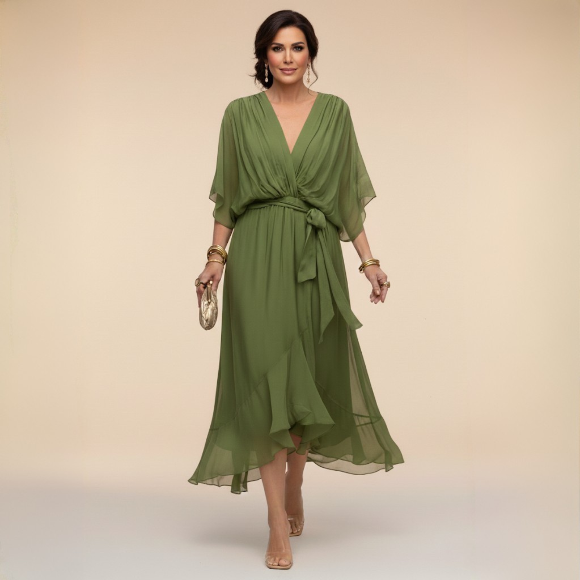 Mónica | Vestido con escote en V