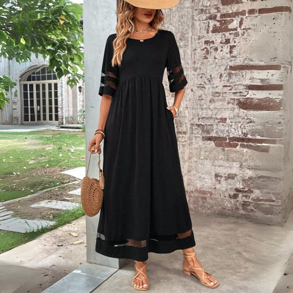 Aubrey™ | Vestido Midi Favorecedor y Alisador de Abdomen