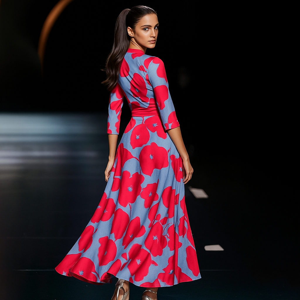 Aurora™ | Vestido Cómodo de Cuello en V para el Día a Día