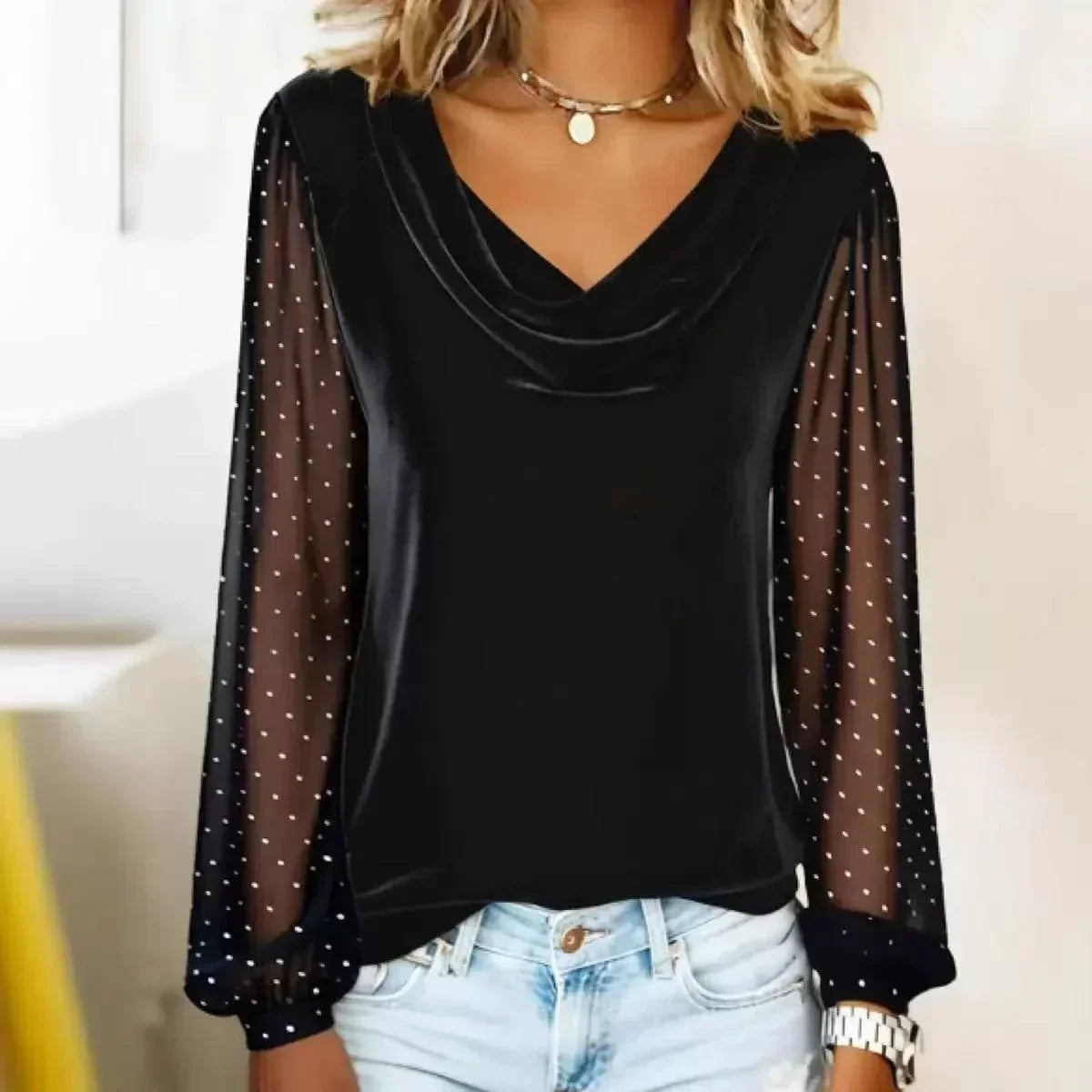 Mara - Blusa Elegante Drapeada