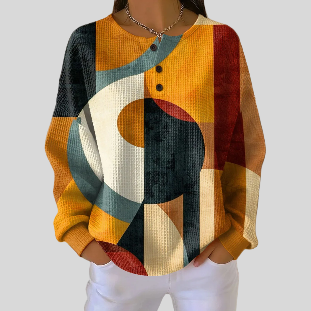 Bexmore™ | Sudadera de Estampado Geométrico