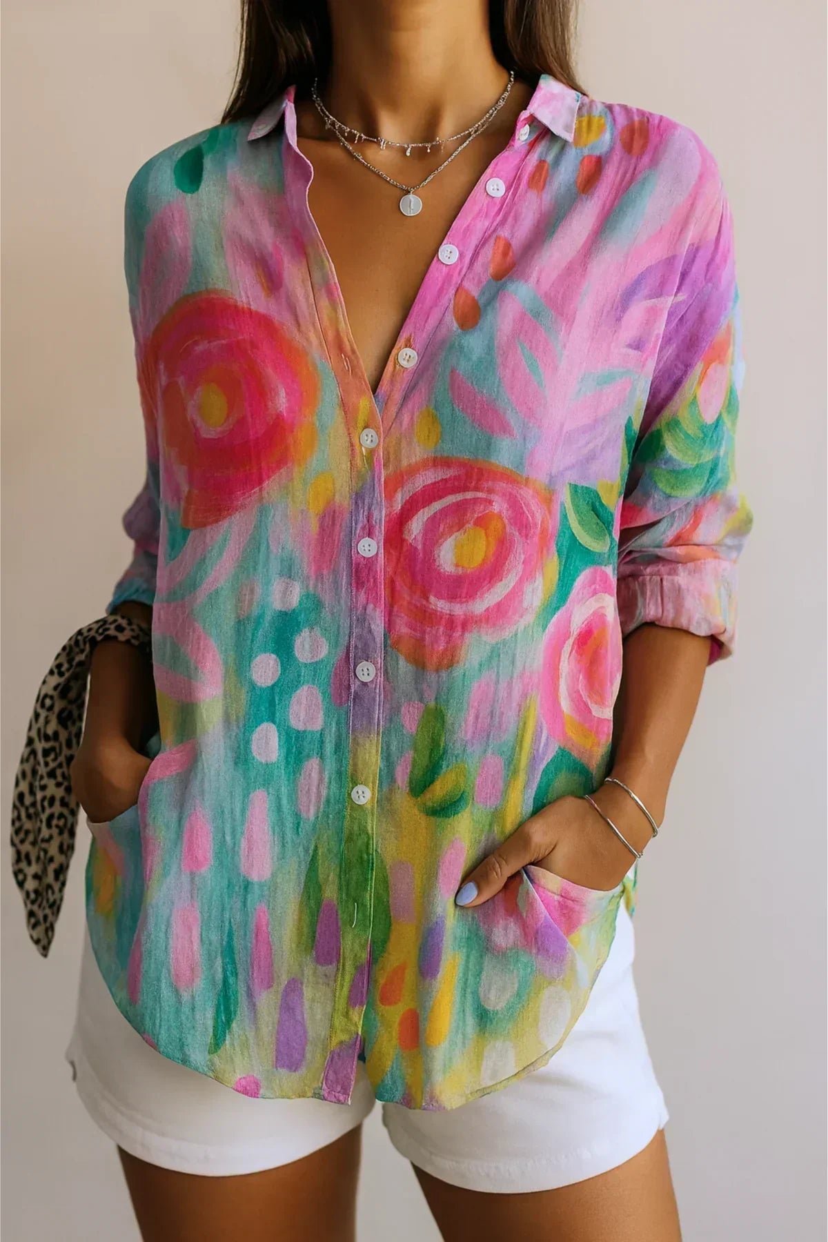 Camilla | Blusa con Estampado Artístico