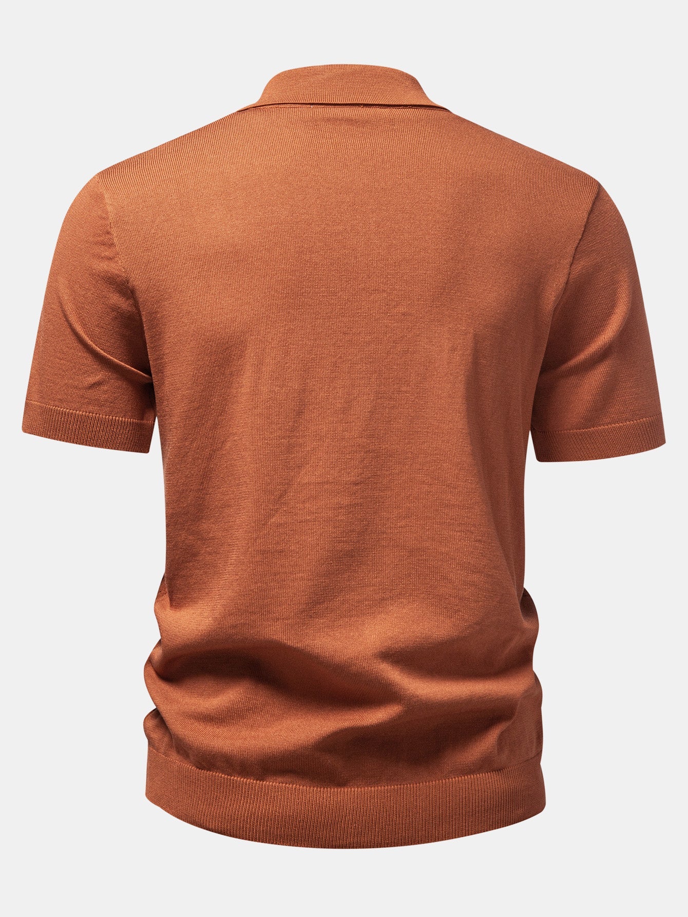 Camisa de punto con botones y diseño jacquard retorcido
