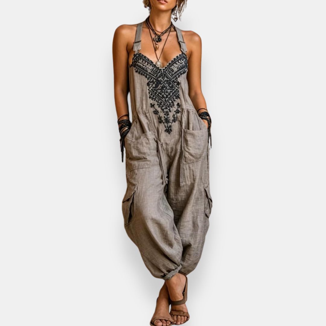 María Teresa | Mono bohemio bordado