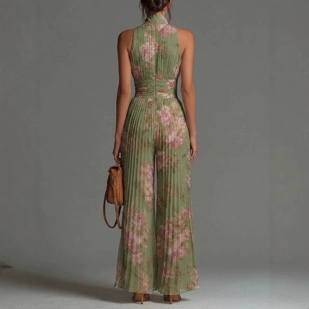 Sofia - Mono de Gasa Plisado Floral
