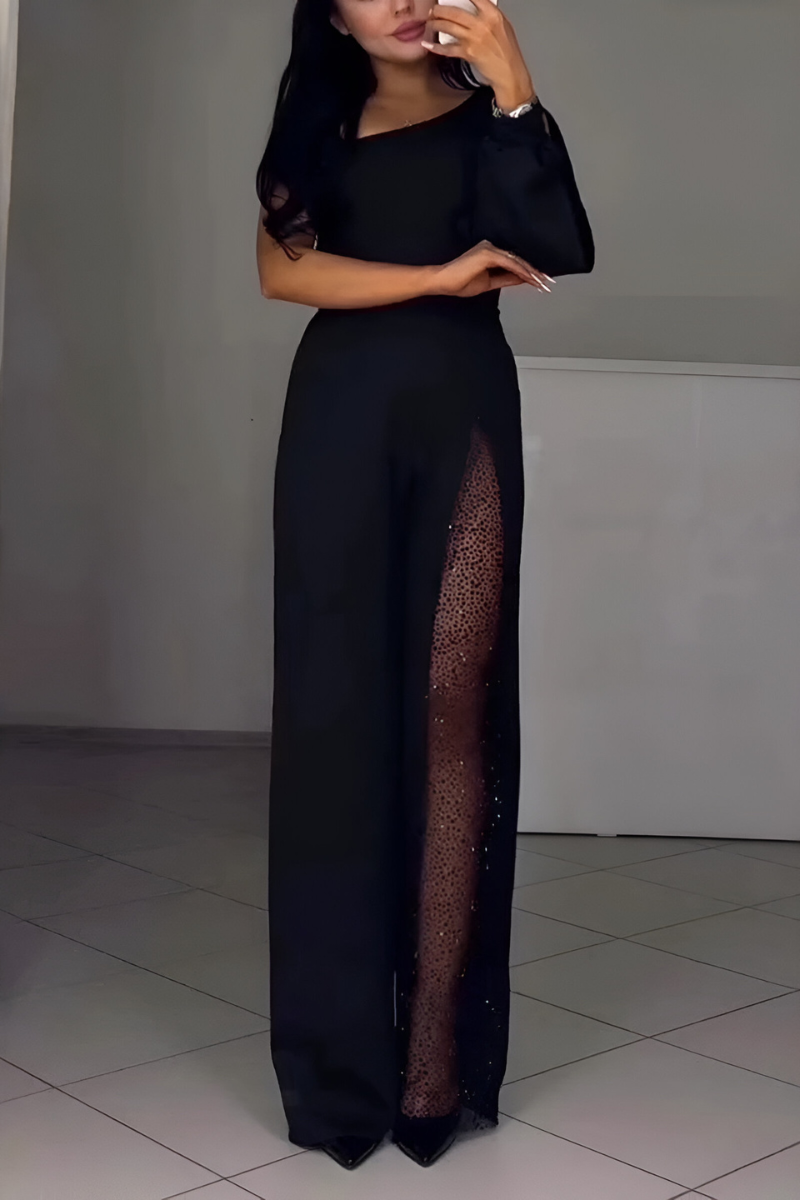 Sofía™ | Mono Elegante con Detalles Brillantes
