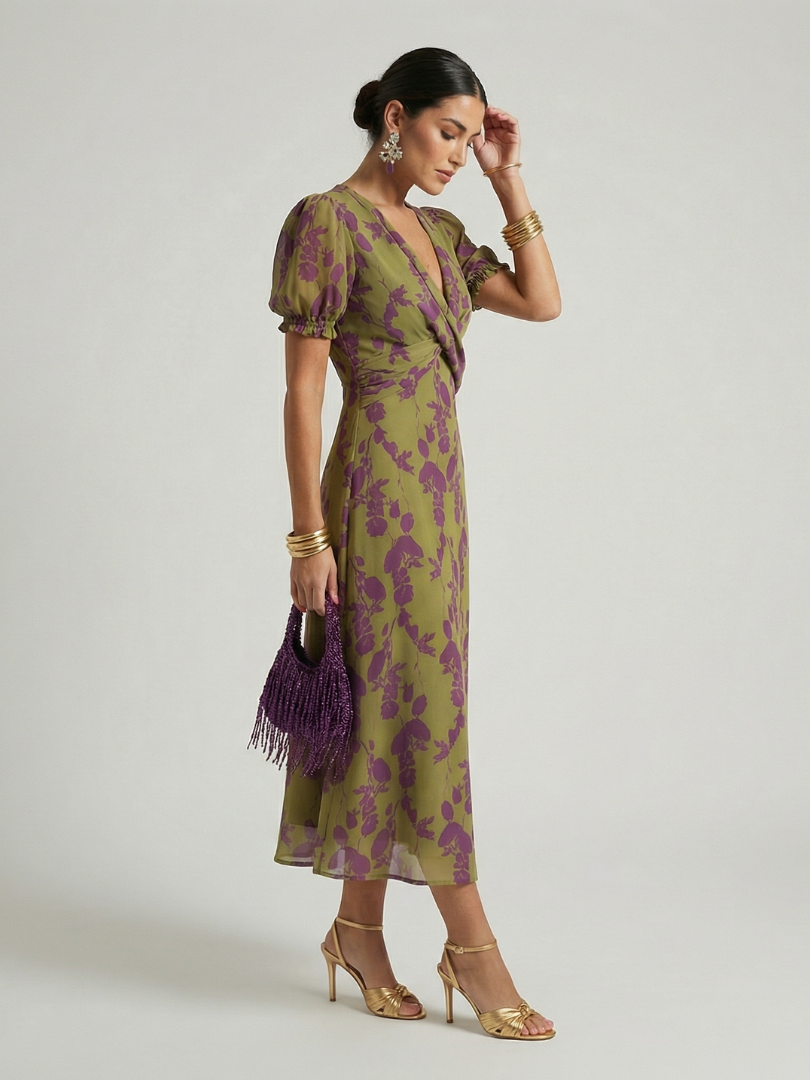 Cosima | Vestido Midi Floral Relajado