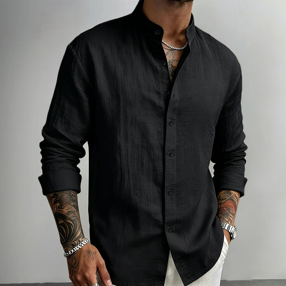 Camisa de lino con botones de Daniel