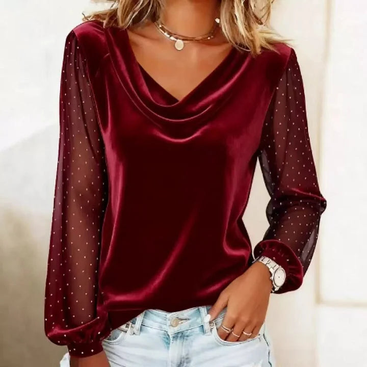 Mara - Blusa Elegante Drapeada