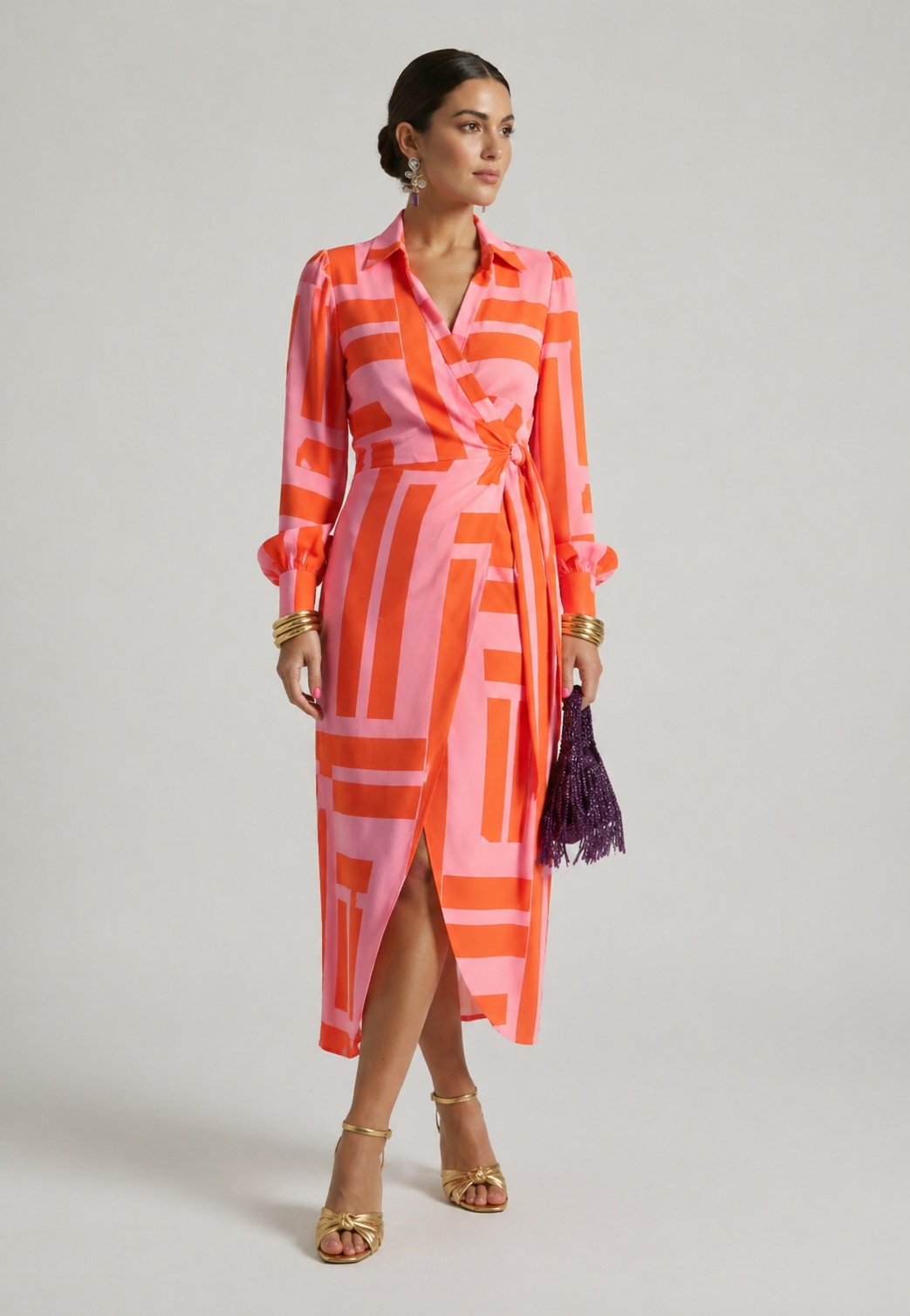 Laurel | Vestido Cruzado con Nudo Frontal