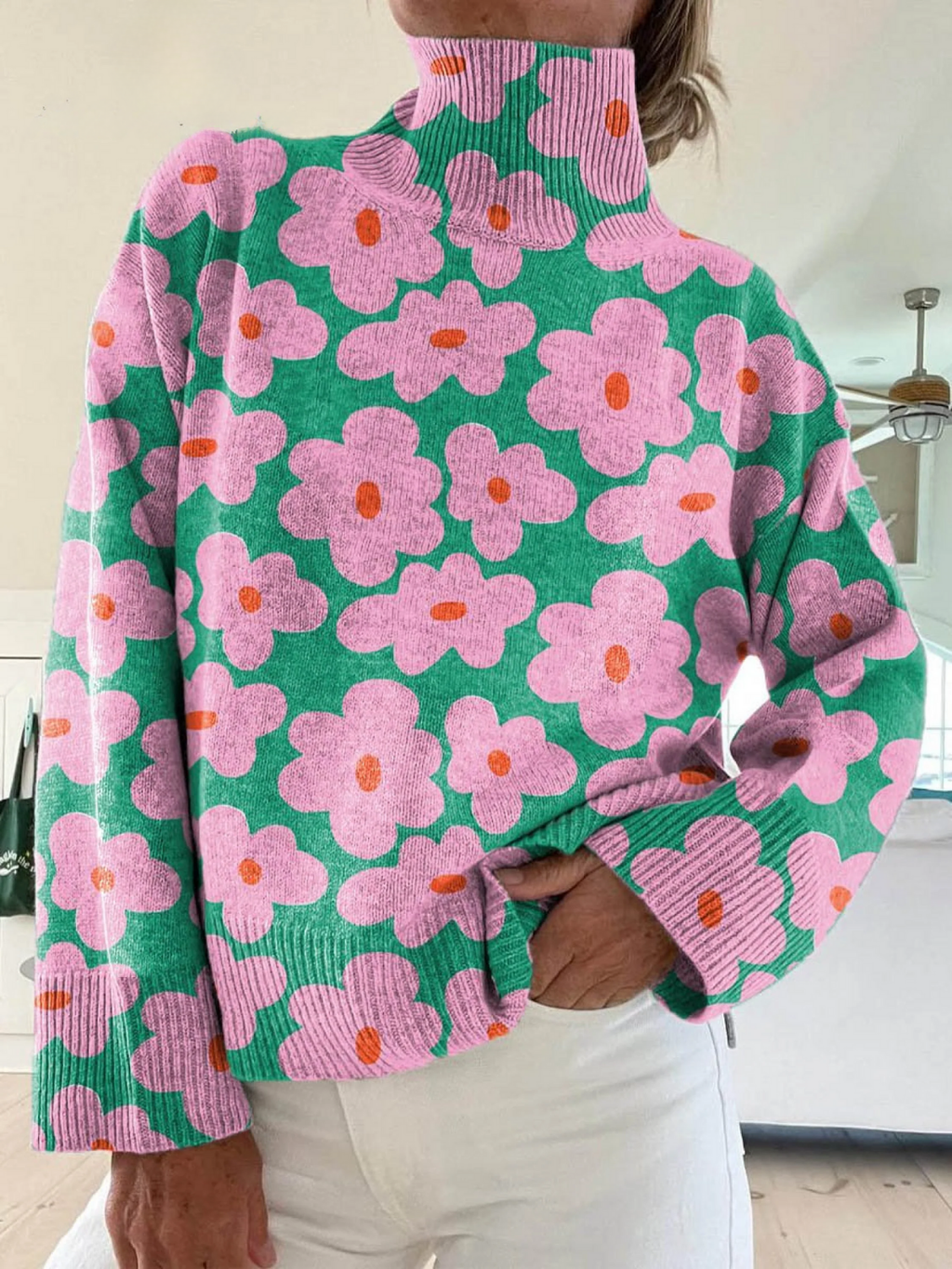 Claire | Jersey de Punto Floral