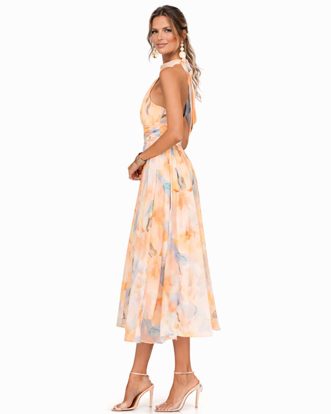 Aurora | Vestido Maxi con Cuello Halter