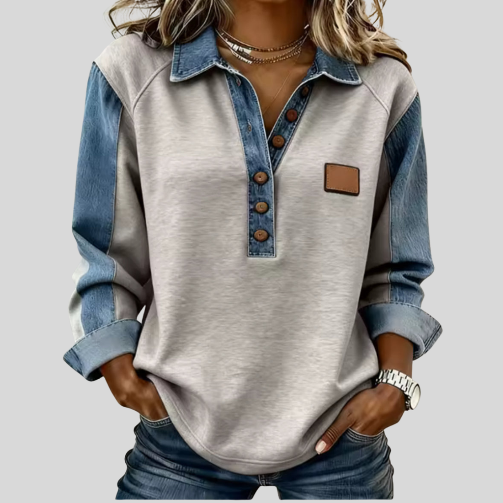Voxanne™ | Jersey con Cuello Vaquero