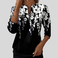 Crimson™ | Sudadera con Cremallera y Estampado Floral
