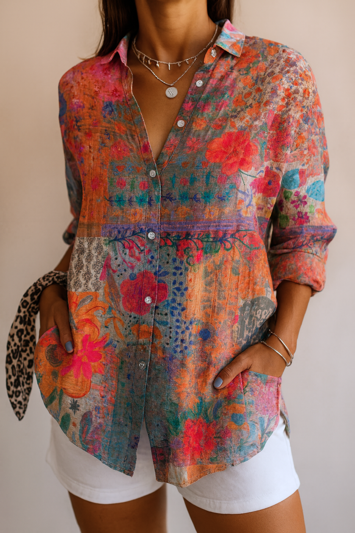 Camilla | Blusa con Estampado Artístico