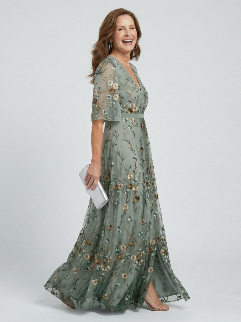 Rosalind | Vestido Maxi Floral Fluido