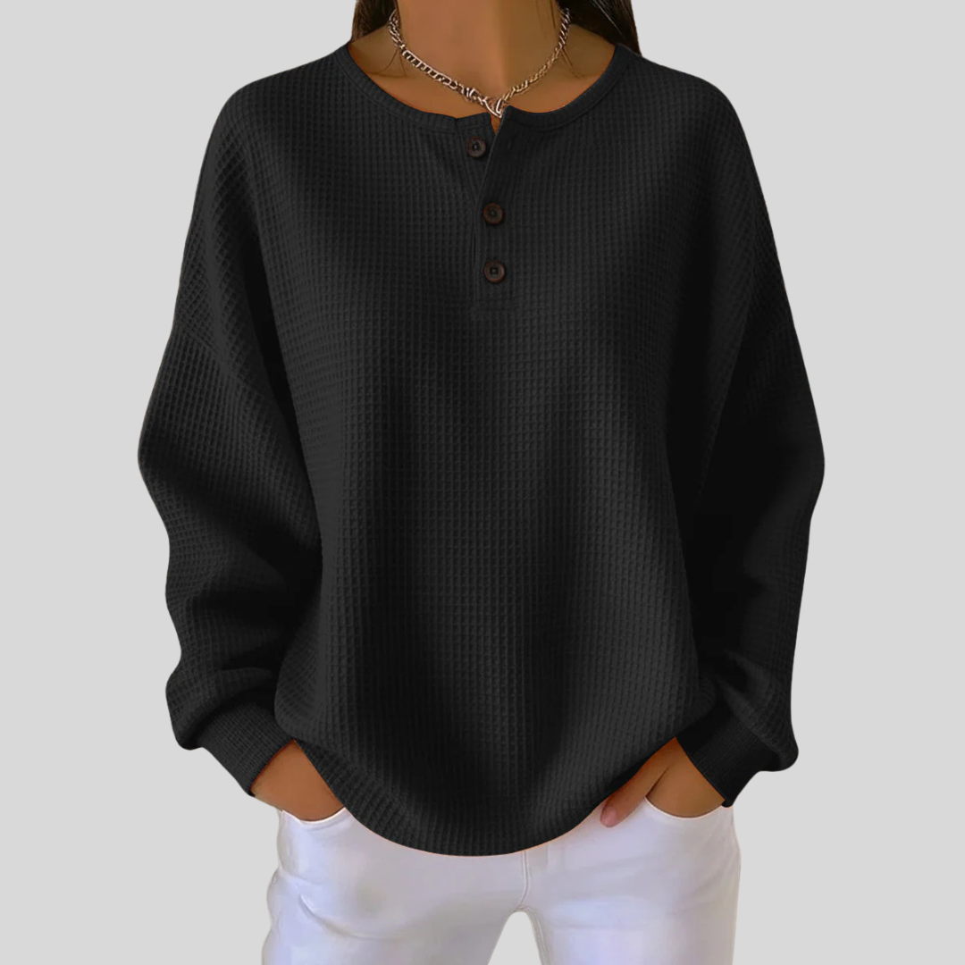 Nessa™ | Sudadera Casual Estilo Henley
