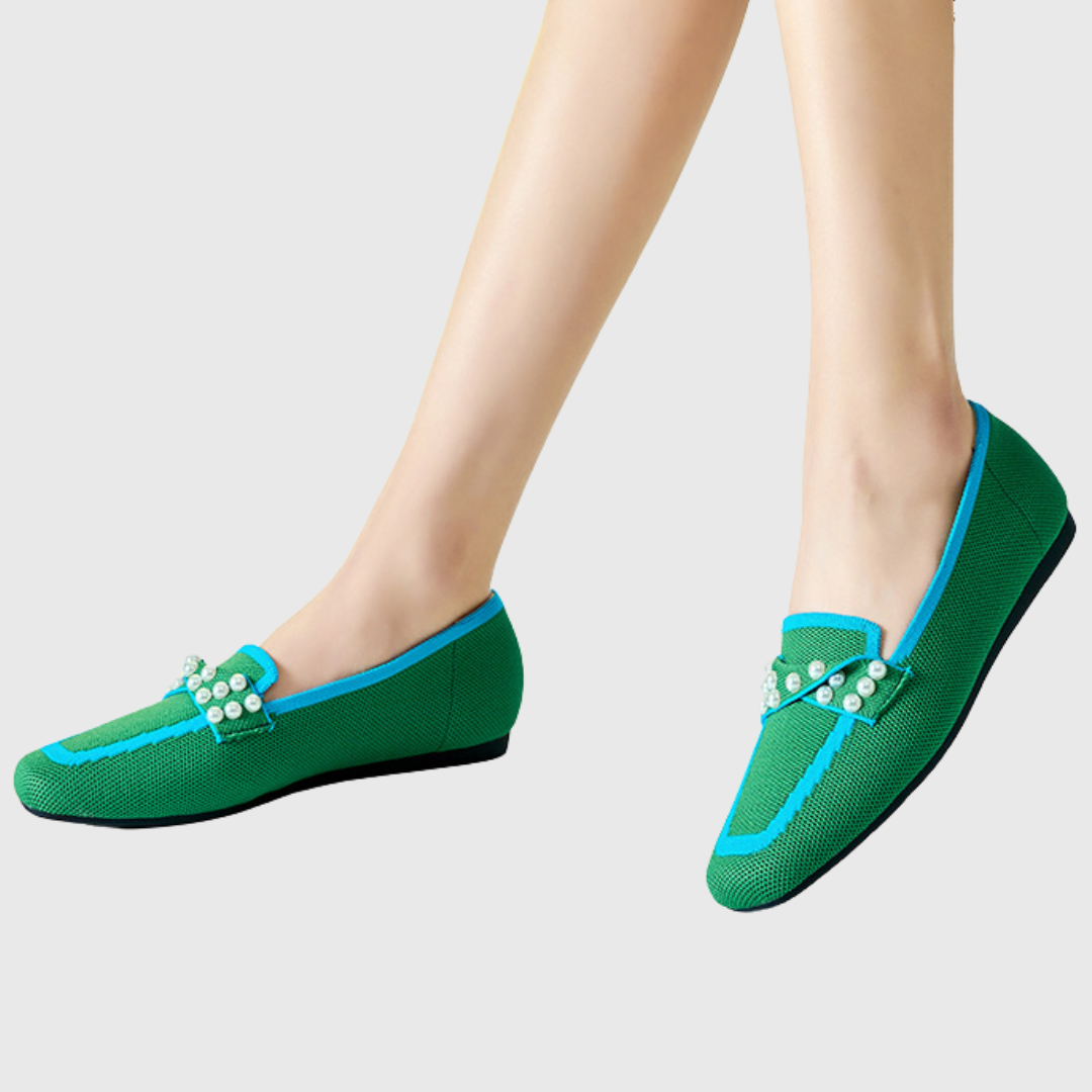 Melora | Mocasines de Perlas Cómodos