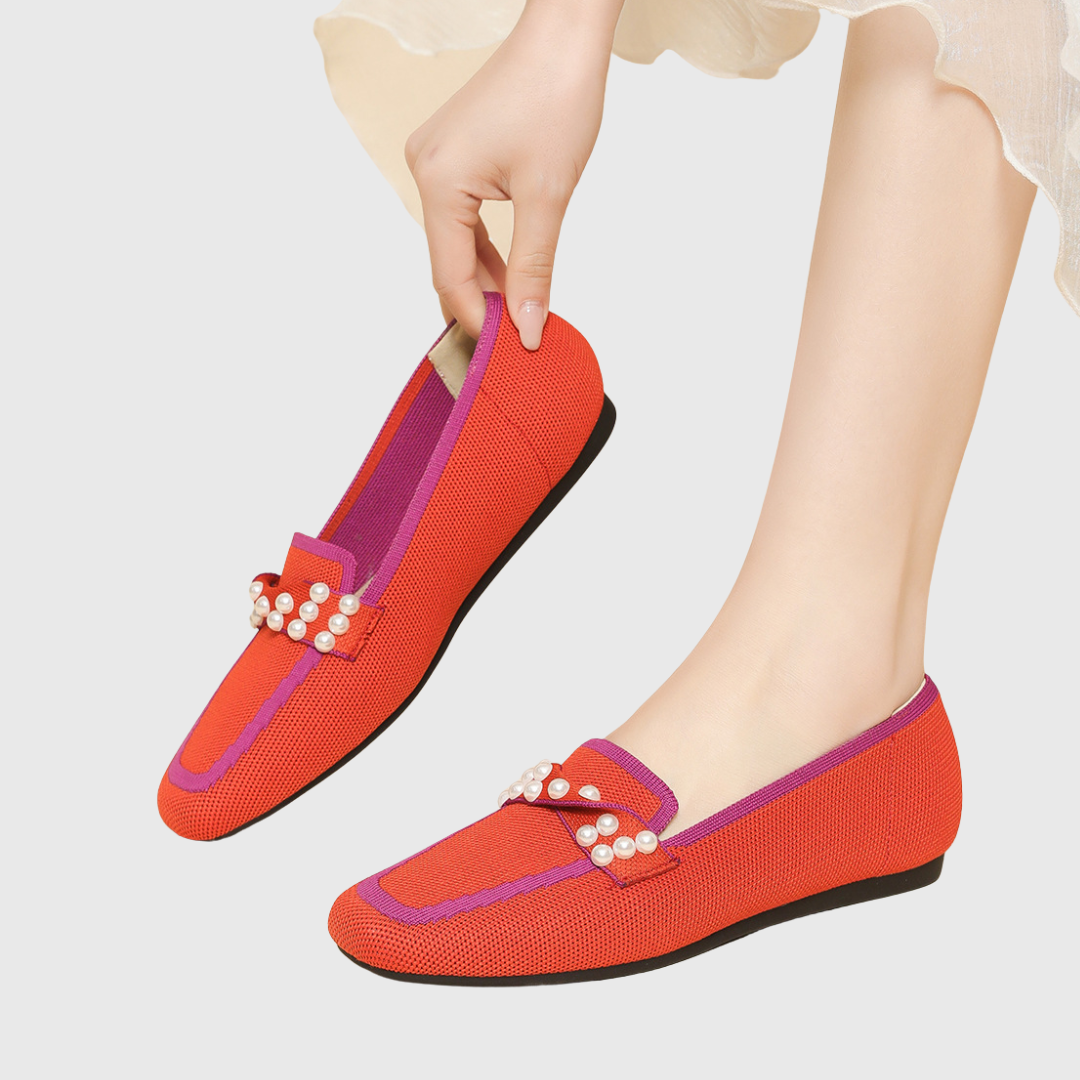 Melora | Mocasines de Perlas Cómodos