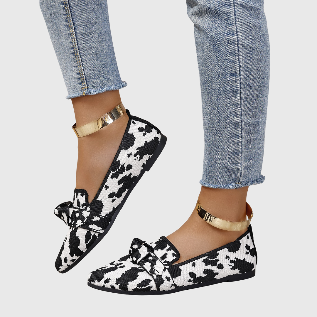 Mabel | Mocasines Cómodos con Estampado Dálmata